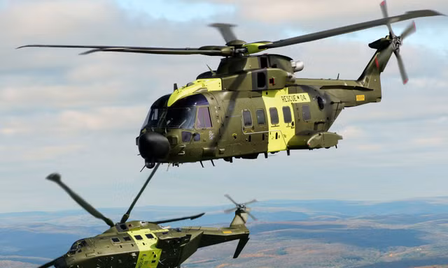 Trực thăng AW101 của không quân Ấn Độ 