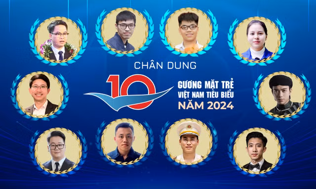 Chân dung 10 Gương mặt trẻ Việt Nam tiêu biểu năm 2024