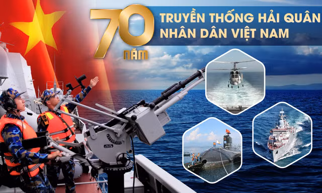 70 năm Hải quân nhân dân Việt Nam: Mũi nhọn uy lực trấn giữ Biển Đông