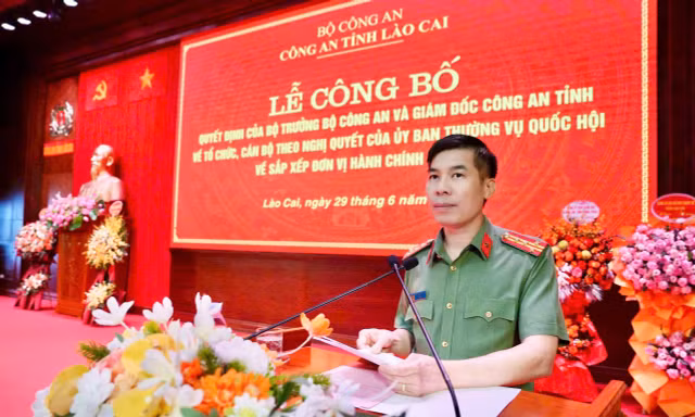 Công bố quyết định của Bộ trưởng Bộ Công an về công tác cán bộ 