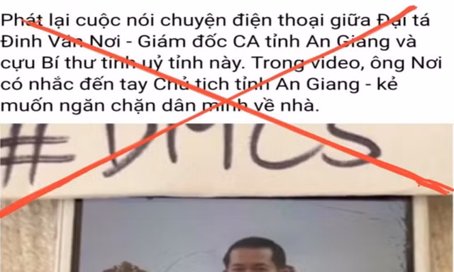 Điều tra các trang mạng phát tán ghi âm cắt ghép lời của Giám đốc Công an tỉnh An Giang