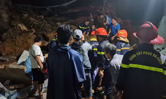 Lâm Đồng: Ta luy cao 8m đổ ập vào phòng ngủ giữa đêm, 1 người tử vong