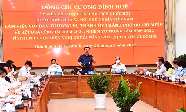 TPHCM giải bày với Chủ tịch Quốc hội lý do chậm triển khai cơ chế, chính sách đặc thù 
