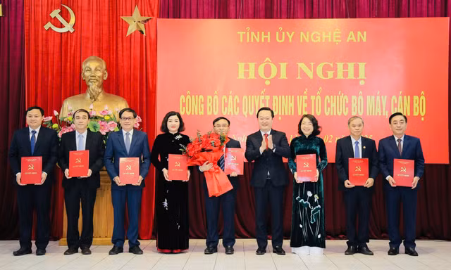 Phương án chính thức sắp xếp bộ máy hệ thống chính trị tỉnh Nghệ An 
