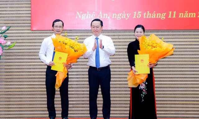 Nghệ An có tân Giám đốc Sở Y tế và Phó Giám đốc Sở Tư pháp