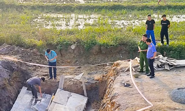 Đình chỉ nhà thầu thi công cao tốc Diễn Châu - Bãi Vọt để sập cống, chết người