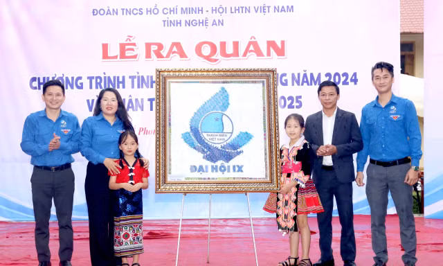 Nhiều hoạt động ý nghĩa tại Lễ ra quân tình nguyện mùa Đông 2024 ở Nghệ An