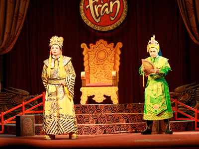 Cảnh vở “Mệnh đế vương”. Ảnh: Nguyên Hoàng