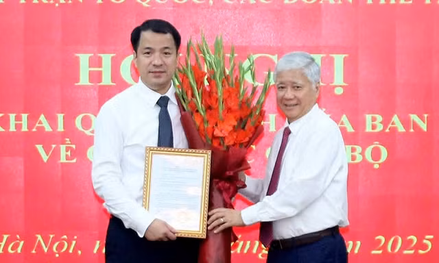 Anh Ngô Văn Cương được điều động, chỉ định làm Phó Bí thư chuyên trách Đảng ủy MTTQ, các đoàn thể Trung ương