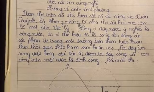 Khi dân chuyên Lý làm Văn: Sóng của Xuân Quỳnh bỗng thành... bài tập dao động sóng cơ