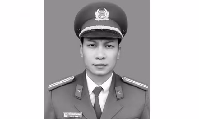 Thiếu tá công an hy sinh khi làm nhiệm vụ trong bão Yagi