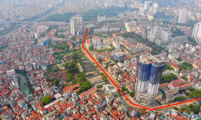 Hà Nội nới tiến độ đường Huỳnh Thúc Kháng kéo dài đến năm 2022