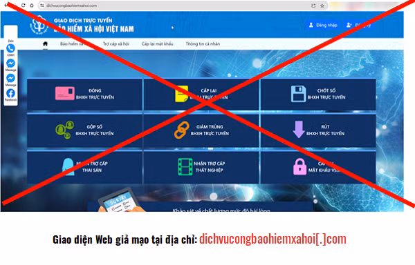 BHXH Việt Nam chỉ những dấu hiệu nhận diện website mạo danh, lừa đảo