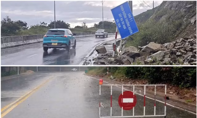 Nguy cơ sạt lở đất đá sau mưa lớn trên một số tuyến đường Nha Trang