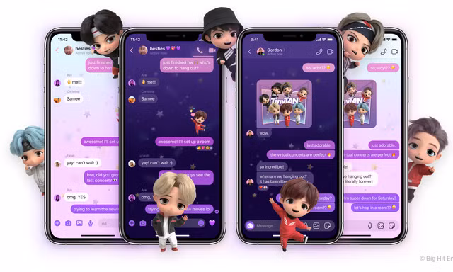 Facebook Messenger và Instagram có thêm giao diện BTS cực xịn xò dành cho các ARMY