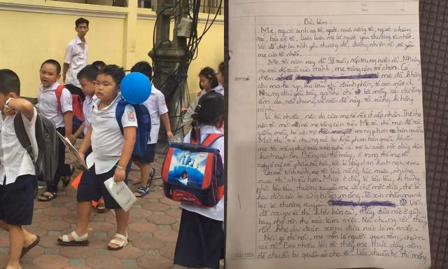 Cười lăn lộn với bài Văn tả mẹ “không thể chân thực hơn” của Bi Béo nhà Xuân Bắc