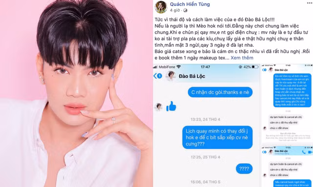 Bị chuyên gia trang điểm vào “bóc phốt”, ca sĩ Đào Bá Lộc thẳng thắn “phản pháo“