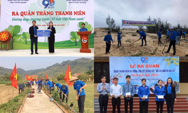 Tuổi trẻ Quảng Bình, Tuyên Quang sôi nổi các hoạt động Tháng Thanh niên năm 2021