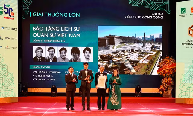 Công trình Bảo tàng lịch sử Quân sự Việt Nam đạt giải thưởng Lớn về kiến trúc quốc gia