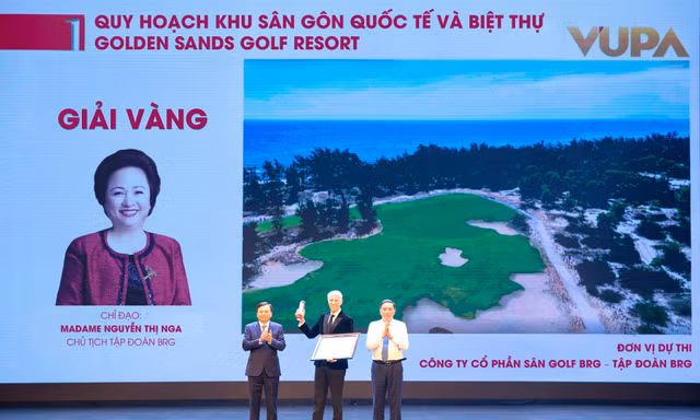Tác phẩm Quy hoạch tổ hợp sân gôn Golden Sands Golf Resort đạt giải Vàng trong Giải thưởng Quy hoạch đô thị Quốc gia
