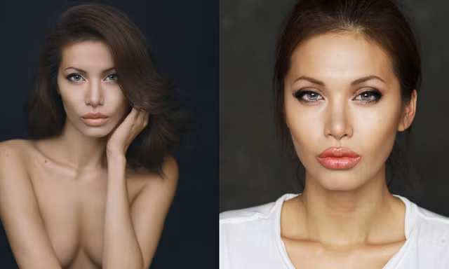 Siêu mẫu Việt hóa thành Angelina Jolie