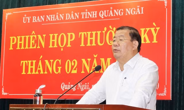 Phó Chủ tịch Thường trực UBND tỉnh Quảng Ngãi Nguyễn Tăng Bính. Ảnh: N.N