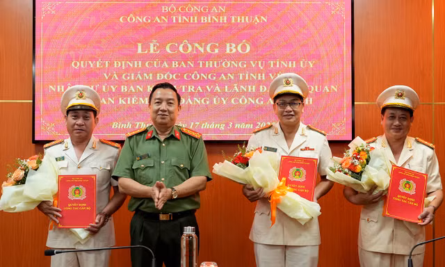 Ban Thường vụ Tỉnh ủy Bình Thuận chuẩn y nhân sự