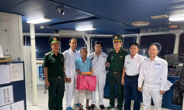 Cứu được ngư dân bị trôi dạt từ vùng biển Bình Thuận vào Bà Rịa - Vũng Tàu