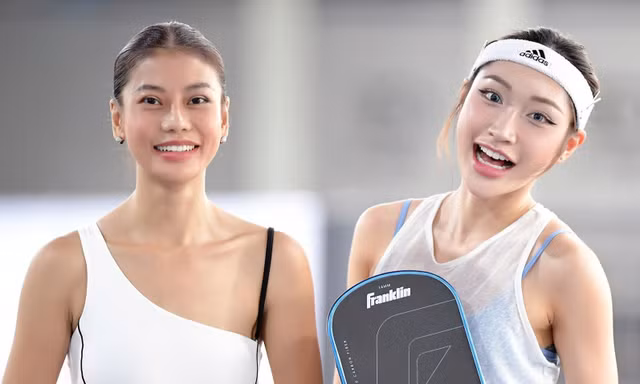 Đỗ Thị Hà và dàn người đẹp thi đấu ngày cuối ở Giải Vô địch Pickleball Việt Nam