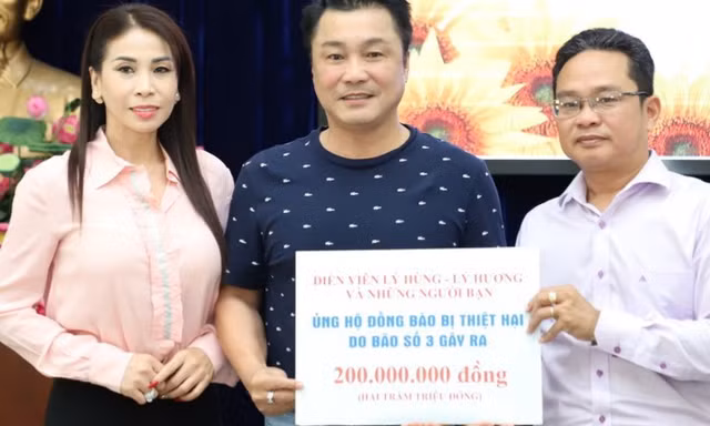 Lý Hùng, Lý Hương và nhiều nghệ sĩ đóng góp cho người dân vùng lũ 