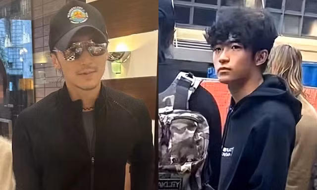 Hình ảnh hiếm hoi của Tạ Đình Phong và con trai 