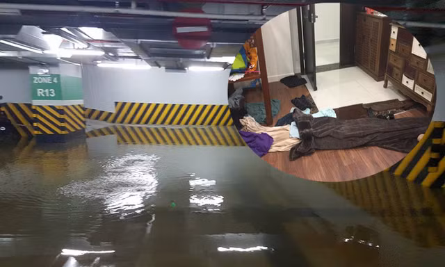 Dân chung cư hạng sang lo nơm nớp sau trận mưa trút nước