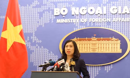 Bà Lê Thị Thu Hằng, người phát ngôn Bộ Ngoại giao Việt Nam. Ảnh: TTXVN.