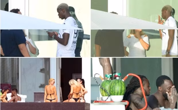 Pogba xả hơi tại Mỹ.