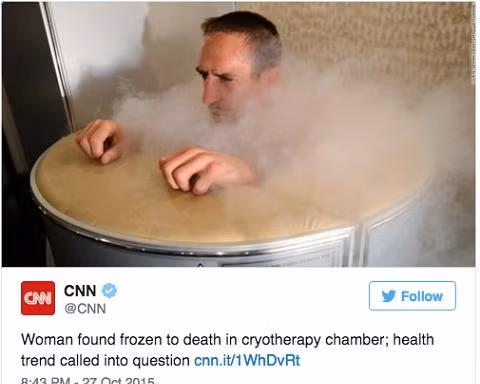 CNN khiến độc giả hiểu lầm rằng Ribery đã qua đời.