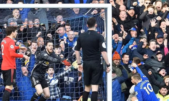 VAR từ chối bàn thắng ở phút 90+1 của Everton.