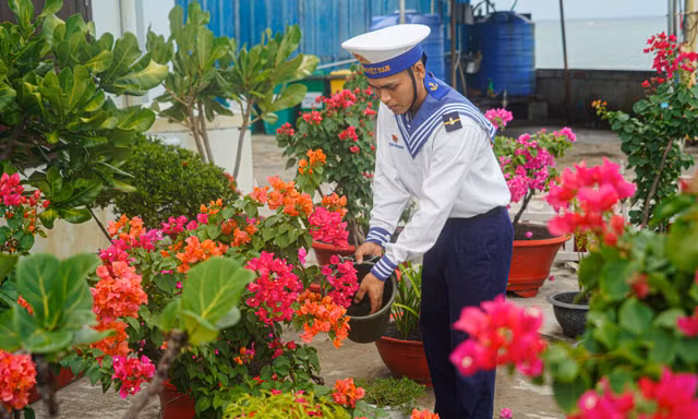 Những người lính Hải quân ở Trường Sa