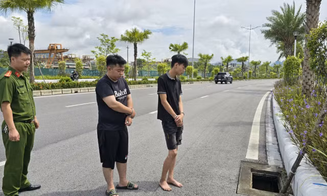 Bắt nhóm bảo vệ gây ra hàng loạt vụ trộm nắp cống trên đường bao biển