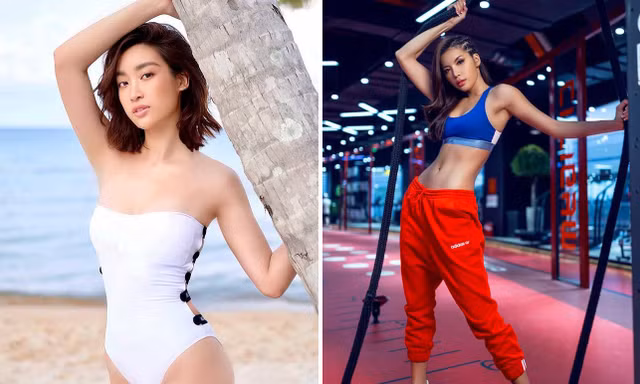 Đỗ Mỹ Linh, Minh Tú khoe dáng 'bỏng mắt' trong phòng gym