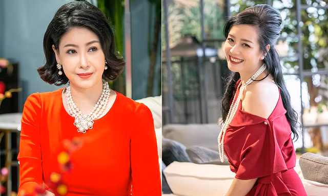 Hà Kiều Anh, NSƯT Chiều Xuân 'đọ' sắc gợi cảm với váy đỏ rực rỡ