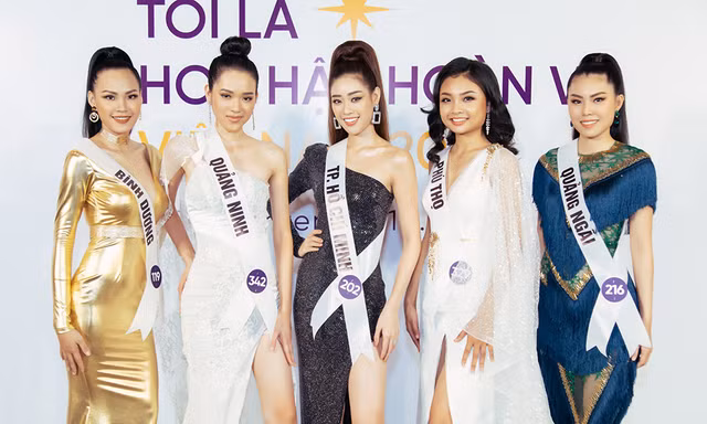 Đào Hà, Tường Linh diện váy xẻ gợi cảm, nổi bật giữa top 60 Hoa hậu Hoàn vũ VN