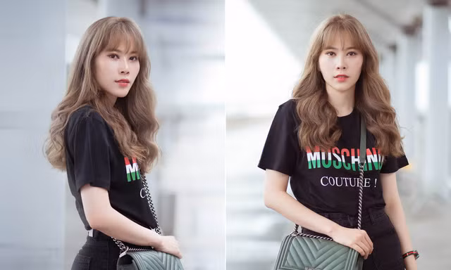 Nam Em bị nhầm là gái Hàn với mái tóc vàng hoe ở sân bay