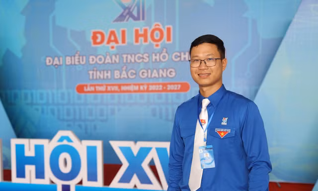 Anh Thân Trung Kiên tái đắc cử Bí thư Tỉnh Đoàn Bắc Giang nhiệm kỳ 2022 - 2027