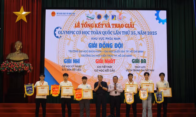 Trường ĐH Bách khoa - ĐHQG TP.HCM dẫn đầu tại kỳ thi Olympic Cơ học lần thứ 35