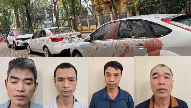 Nhóm đối tượng tạt sơn loạt ô tô ở khu đô thị vì 'gửi xe vào bãi khác'