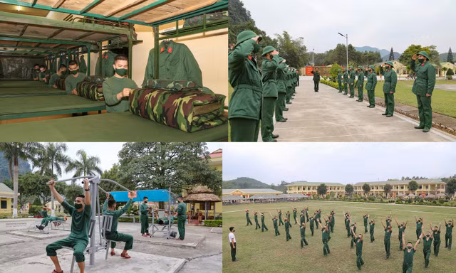Tân binh Trung đoàn 246 gác nỗi nhớ nhà, hăng say tập luyện
