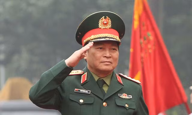 Đại tướng Ngô Xuân Lịch, Ủy viên Bộ Chính trị, Phó Bí thư Quân ủy T.Ư, Bộ trưởng Bộ Quốc phòng. Ảnh: Nguyễn Minh