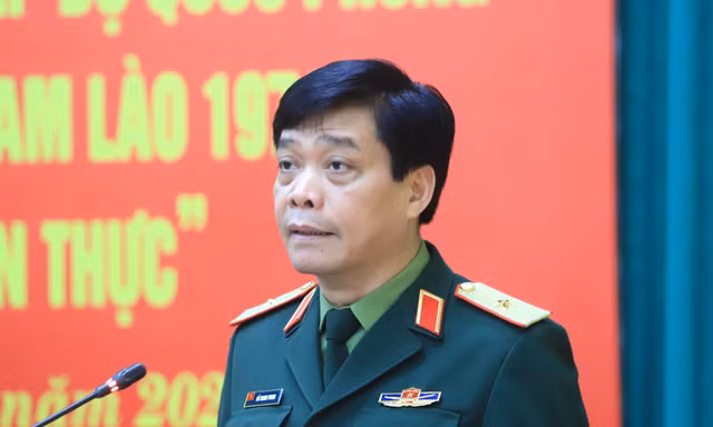Đại diện Bộ Quốc phòng thông tin về Hội thảo Chiến thắng đường 9 - Nam Lào, chiều 12/3