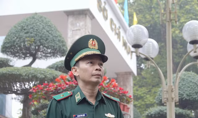 Thiếu tướng Hoàng Hữu Chiến. Ảnh: Nguyễn Minh