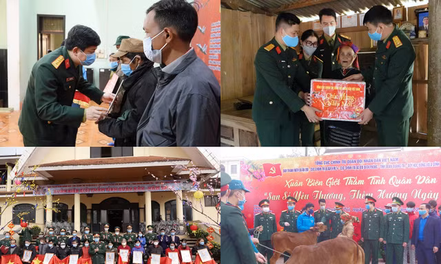 Xuân biên giới thắm tình quân dân